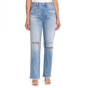 Pistola Cassie Super High Rise Straight Jeans in Bayview